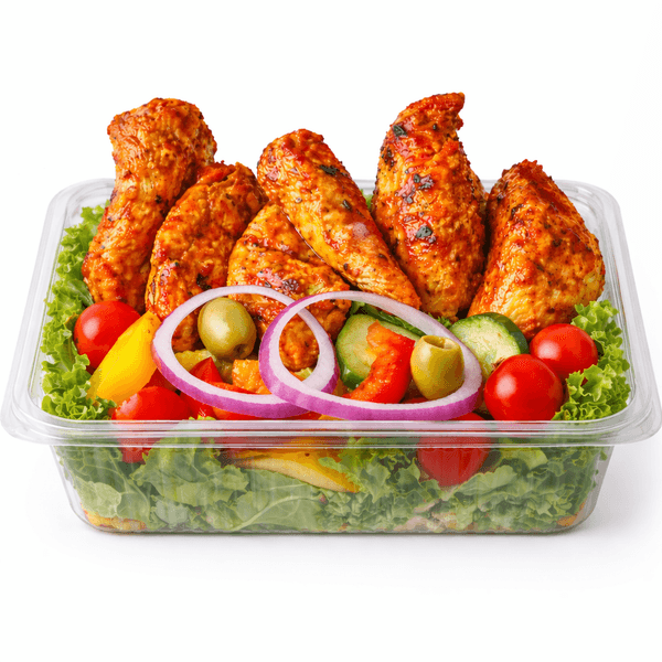 5 Peri Strips + Salad