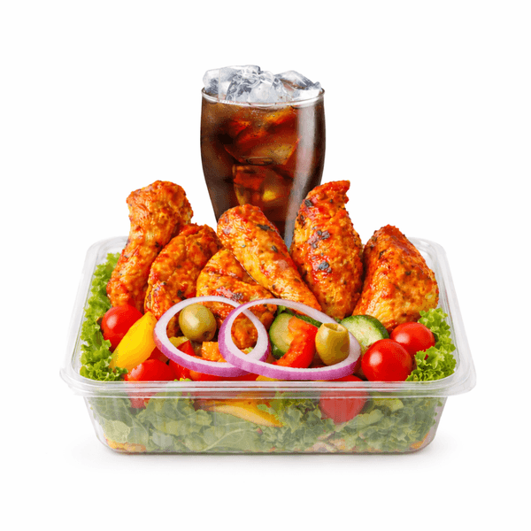 Peri Strip Salad & Drink